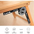 Pikkukuva 5 / 5: Alumiininen kulmamitta saha Protractor Angle Finder Gauge sisä- ja ulkopuolisella laserilla Tarkkuuskulma Finder puusepille, Pl