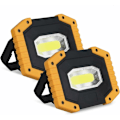 Miniatyrbild 1 av 5: Laddningsbar LED 30W 2000 LM Byggarbetsplats Arbetslampa 3 Lägen Bärbar Lykta USB LED Flood Light för Camping, Bygg