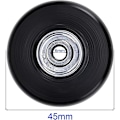 Miniatyrbild 2 av 4: Ersättningskit för resväskehjul [45 mm], resväskesvänghjul, reparation av resväskehjul, tysta gummiväxelhjul, universal svänghjul, ersättningshjul