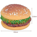 Miniatyrbild 3 av 5: 1 St Ljudleksak Hamburgare Tuggleksaker Kreativ Matformad Kvittrande För Valp Hund Barn Vuxen