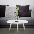 Miniatyrbillede 4 af 4: Hydroponisk Planteholder Ornament Jern Bordvase (Sort [26*12*8cm]) til Hjem og Have Dekoration