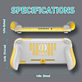 Miniatyrbild 3 av 3: Nintendo Switch Lite konsolstativ Handtag Spel DSS-92L gul yellow