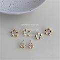 Miniatyrbilde 2 av 5: Øredobber Perle Metallisk Element Jenter Mote Smykker Ac2610 D315
