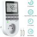 Stor digital programmerbar timer med europeisk standard, veckoprogrammerbar timer med LCD-display Lämplig för ind