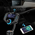Pikkukuva 1 / 5: Bluetooth-lähetin autoon näytöllä, MP3-soittimen lähetinsovitin 2 USB-portilla, mp3 USB-muistitikku