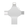 Pikkukuva 2 / 5: U Disk Metal 4-in-1 Hopea (16G-2.0)