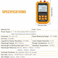 Miniatyrbilde 3 av 5: Håndholdt optisk wattmeter med 5 km rødt lys -70~+3Dbm Mini nettverk optisk effektmåler kabeltester wattmeter