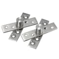 2st 360 Graders Dörr Pivot Gångjärn Silver 74mm Längd_h