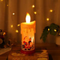 Miniatyrbillede 5 af 5: Stykker LED Lys, Jule Design LED Flydende Lys Flammeløs Varmt Hvidt Lys, Julemand