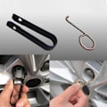 Miniatyrbillede 2 af 5: Værktøj til fjernelse af hjulbolte- og møtrik-dæksler i metal og plastik - Bilkrogklips Set