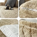 Miniatyrbillede 2 af 3: Moderne enkel plys sofasæde, universel all-inclusive varm tyk sofasæde, tatami karnap pude(Kamel, 90*90)