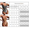 Miniatyrbilde 4 av 4: Glitterende Monokini Badedrakt for Kvinner med Push-Up Effekt, Endelt Badetøy Grey XL