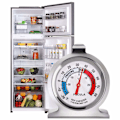 Miniatyrbild 5 av 5: Pack KylskåpsTermometer, -30-30 Grader Celsius/-20-80 Grader Fahrenheit, Klassisk Stor RattskylskåpsTermometer