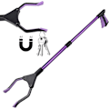 Miniatyrbillede 1 af 5: Teleskopiske Tang, 81 cm Lange Genstande Optagningstang Med Magnet, Foldbar Optagningstang Uden Bøjning, Gribetang Til Ældre (lilla)