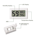 Miniatyrbild 3 av 3: Mini Digital LCD Inomhus Temperaturgivare Fuktighetsmätare Termometer Hygrometer Mätare Digital Termometer
