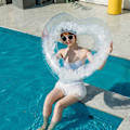 Miniatyrbillede 5 af 5: Hjerteformet svømmering sommer svømning rør vand sjov strand fest pool legetøj svømning cirkel White 70