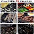 Miniatyrbild 2 av 5: BBQ Bakplåtsmattor, 12-pack BBQ Mattor, Bakplåt, Återanvändbara Bakplåtsmattor för BBQ Grill, BBQ Plåt, Icke-klibbig