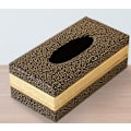 Pikkukuva 2 / 5: Home Xiangyun Plus Phnom Penh Medium Black Leather Tissue Box,