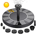 Miniatyrbillede 1 af 5: Solcelled Fontæne Vandfontæne / Vandpumpe / Pumpe Sort Black 13cm