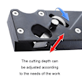 Miniatyrbild 4 av 5: Justerbar Djupträbearbetning Chamfering Planer - 3/16 Runda Bits