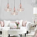 Miniatyrbillede 2 af 4: Pendellampe Industrielt Retro Loftlampe 3 Lys Diamantformet Metal Chandelier Pendellampe til Stue