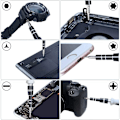 Miniatyrbild 3 av 5: 115-i-1 Klocka Mobiltelefon Demontering Reparationsverktyg Rem/Band/Band/Batteri/Stift Ersättningskit, Klocka Fixering/Inställningsverktygssats Svart