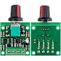 Miniatyrbild 4 av 5: 4 stycken PWM-hastighetsregulatorer, 1.8v 3v 5v 6v 12v 2a 1803bk DC-motorhastighetsregulator, justerbar drivströmbrytare med självrestaurerande säkring