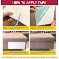 Miniatyrbillede 2 af 5: Anti-ridsetape til katte, 8 stykker møbelbeskyttelse, dobbeltsidet transparent anti-ridsetape til katte - Sofa, dør, vægge, bil