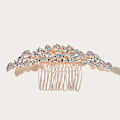 Pikkukuva 1 / 4: Romanttinen design Rhinestone-hiuskampa, kevyt, kestävä, pitkäikäinen, mukava käyttää Rose Gold