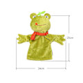 Pikkukuva 4 / 5: Piirrettyjen eläinten sormi-nukke plussilelut nukke apina/sammakko/ankka hahmo lapsen suosikki nukke kerro tarinoita rekvisiitta opetuslelut A Frog