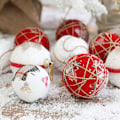 Miniatyrbilde 4 av 5: 24 stk juledekorasjoner trepynt juledekorasjonskule for Merry Christmas DIY-fest
