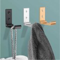 Miniatyrbillede 5 af 5: 6 stk. Mat Sort Væghængt Krog Badeværelse Håndklæde Krog Heavy Duty Hardware Aluminium Legering Vægkrog DIY Frakkebøjle Krog N