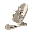 Miniatyrbillede 1 af 5: 1 stk Fingernegl Ring Polering Rhinestone Legering Legering Fingernegle Ring Til Fest Silver