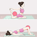 Pikkukuva 3 / 5: Mini Jooga- ja Pilates-pallo Stabiilisuusharjoitteluun, Kuntosali, Anti-Purskahdus ja Liukumaton Purple