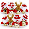Miniatyrbillede 1 af 5: Juleklokkepynt til hjemmet, sæt med 8 juletræspynt, Snemand/Gammel mand/Bjørn/Elg