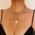 Miniatyrbilde 2 av 5: Halskjede Mynter Choker Mote Smykker  B1791 N2104-2