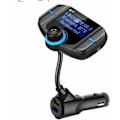 Miniatyrbillede 2 af 5: Bluetooth-sender til bil med skærm, Kit MP3-afspiller senderadapter til 2 USB-porte, mp3 USB-flashdrev