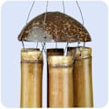 Pikkukuva 3 / 5: Tuulikellot Bambu Chime Deco Mobile Chimes Sound Game Relaxation Feng Shui Garden Bell 60 cm