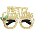 Miniatyrbillede 5 af 5: 12 stk. Julebriller med Glitter - Festbriller - Julepynt - Kostumebriller til Julefester