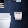 Pikkukuva 3 / 5: Itseliimautuva wc-paperiteline, jossa on matkapuhelinteline, seinäkiinnitys, wc-paperiteline, SUS304 ruostumaton teräs, hopea