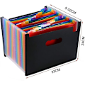 Miniatyrbild 2 av 5: A4 Accordion-väska Sorterare, 24 Fackfickamapp, Utbyggbar Dokumentmapp