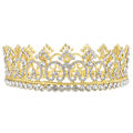 Miniatyrbillede 1 af 4: Rhinestone Alloy Krone Tiara Pageant Unisex Krone Bar Show Tilbehør