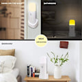 Miniatyrbilde 5 av 5: LED nattlys, elektrisk stikkontakt nattlys med 5 lysstyrkenivåer og lyssensor, Plug and Play nattlys for barn