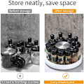 Miniatyrbild 4 av 5: Pack Spice Carousel Kryddskåp Kryddställ Kökskryddkarusell Roterande Kryddställ Roterande Bricka Rund Bricka för Kit
