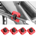 Miniatyrbild 2 av 5: 4 st cykelramfästen, cykelkabelklämmor slangstyrningsklämmor cykelbromskabeladapter cykelram för broms växelsystem