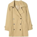 Pikkukuva 2 / 3: Khaki XL plus kokoinen naisten polven mittainen trenssi khaki XL