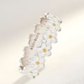 Miniatyrbild 3 av 4: Damring Anti-Missfärgning Marguerite Blomform Finger Ring Modeaccessoar För Present US 7