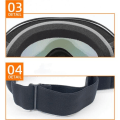 Pikkukuva 4 / 4: Goggles ja hiihtolasit moottoripyöräluisteluun miehille ja naisille, sumua estävä pallomainen linssi