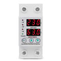 63A 230V Över- och Underspänningsskyddsskydd Strömbegränsare Voltmeter