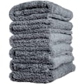 Miniatyrbild 1 av 5: 6-pack Edgeless Mikrofiberduk för Bilar, Snabbtorkande, Återanvändbar för Rengöring, Polering 450gsm 40x40cm (Grå)